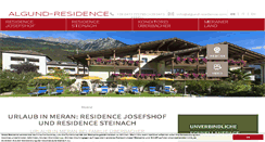 Desktop Screenshot of algund-residence.com